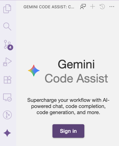 A screenshot showing the icon to open the GitHub Copilot chat.